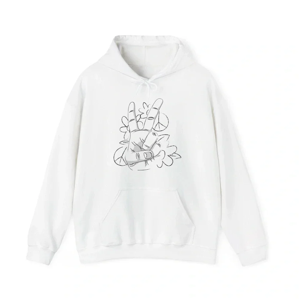 “Peace is Proud” Custom Graphic Design Unisex Hoodie - Picture 4 of 11